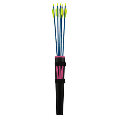 Genesis Archery Mini Right Hand Compound Bow, Arrow & Quiver Set, Pink (3 Pack)