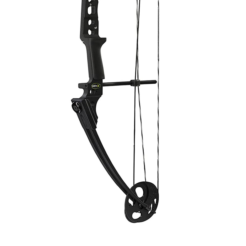 Genesis Gen-X Compound Bow for Archery & Hunting, Right Hand, Black (Open Box)