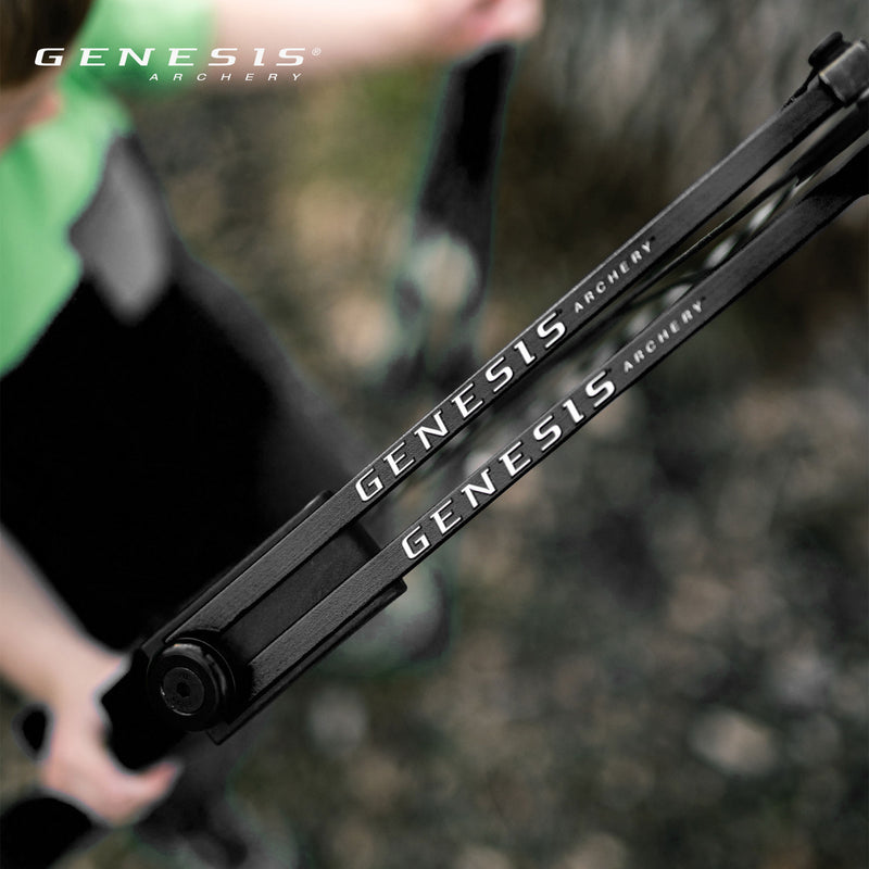 Genesis Gen-X Compound Bow for Archery & Hunting, Right Hand, Black (Open Box)