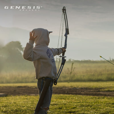 Genesis Archery GenX Target Practice/Hunting Bow, Right Handed, Black (Used) - VMInnovations