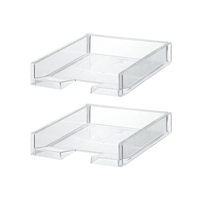 Like-It MX-18 Clear Easy Access Polystyrene Customizable Organizer (2 Pack)