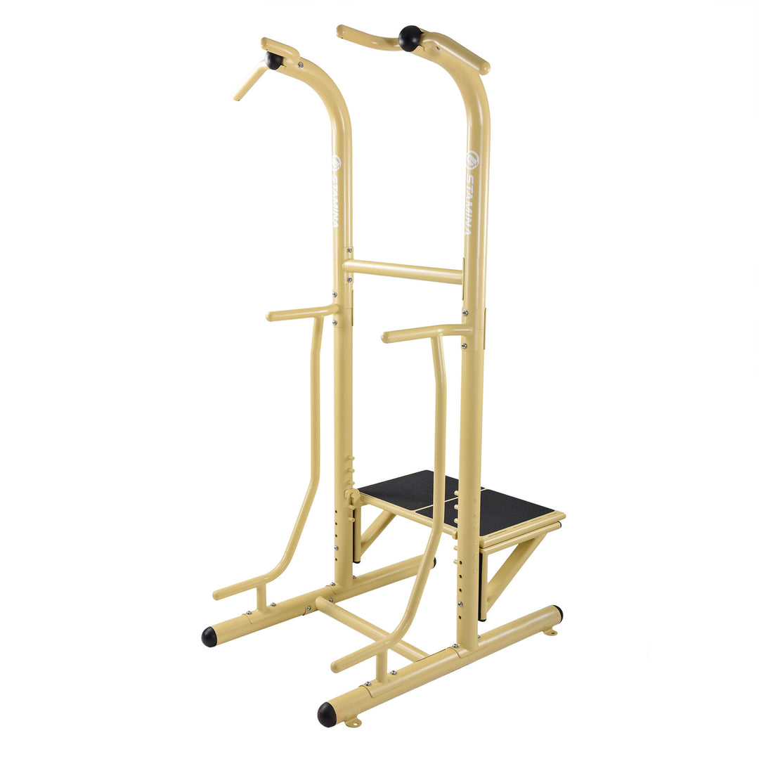 Stamina Weather-Resistant Outdoor Fitness Power Tower Pro Station Gold(Open Box) - VMInnovations