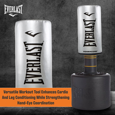 Everlast Powercore Freestanding Indoor Rounded Heavy Duty Fitness Training Bag - VMInnovations
