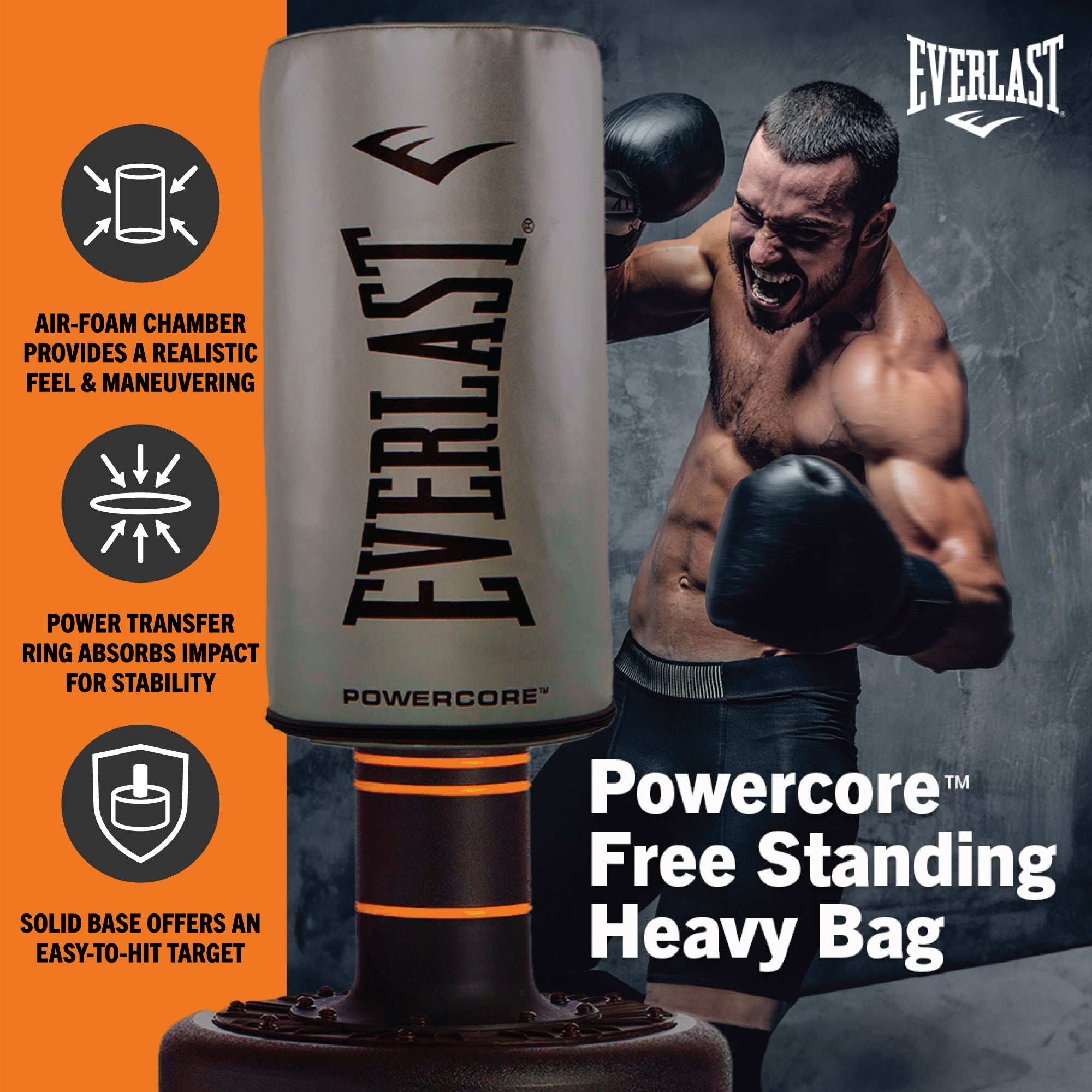 Everlast Powercore Freestanding Indoor Heavy Duty Training Bag (For Parts) - VMInnovations