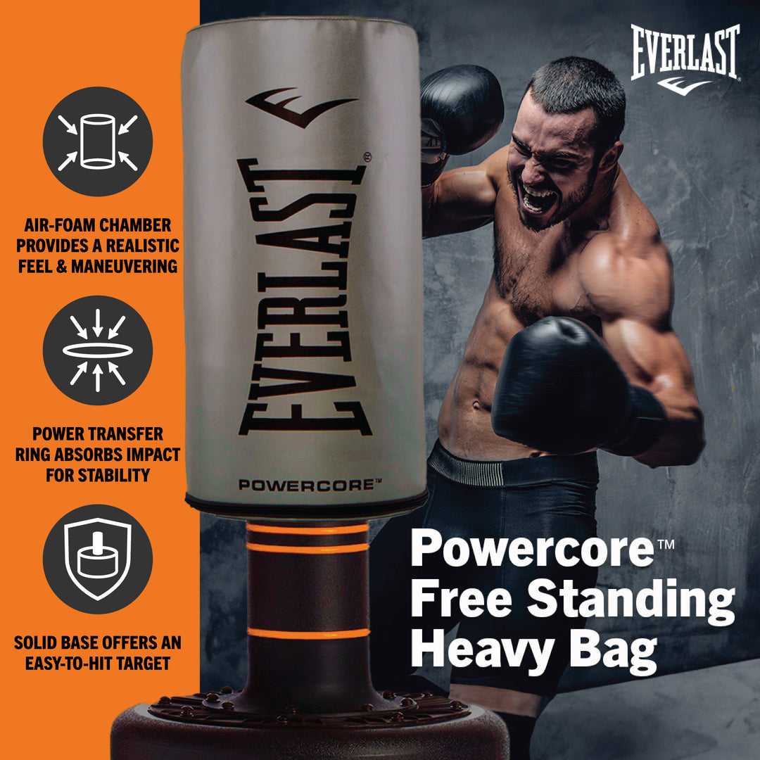 Everlast Powercore Freestanding Rounded Heavy Duty Fitness Training Bag (Used) - VMInnovations
