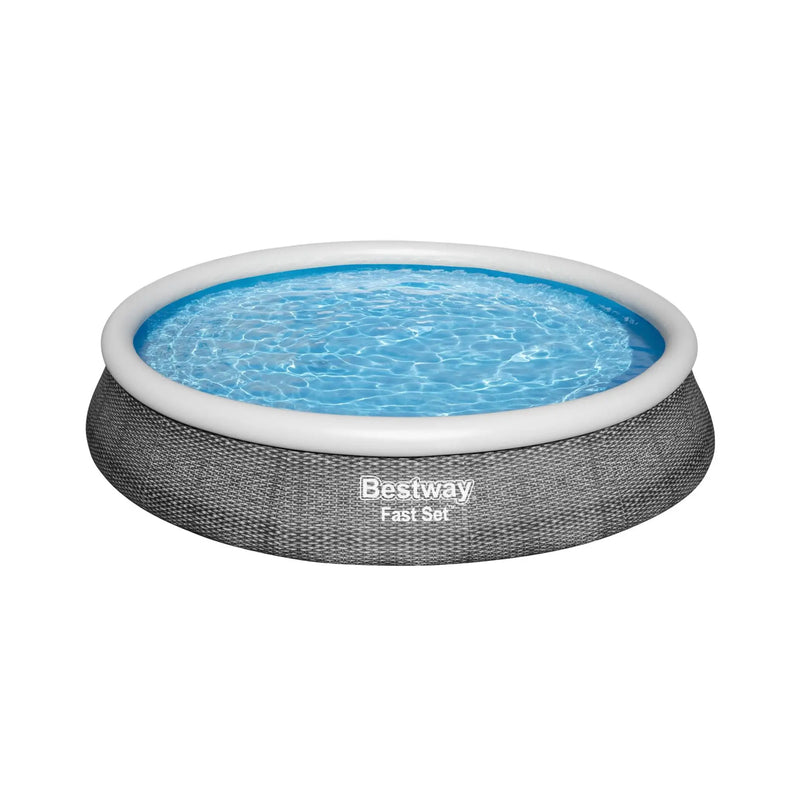 Bestway 57375E-BW 13ft x 33in Round Inflatable Above Ground Pool Kit (For Parts)