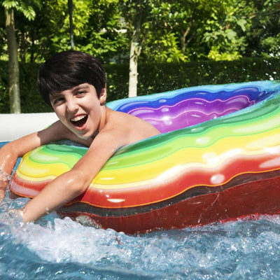 Bestway 57375E-BW 13ft x 33in Round Inflatable Above Ground Swimming Pool Kit