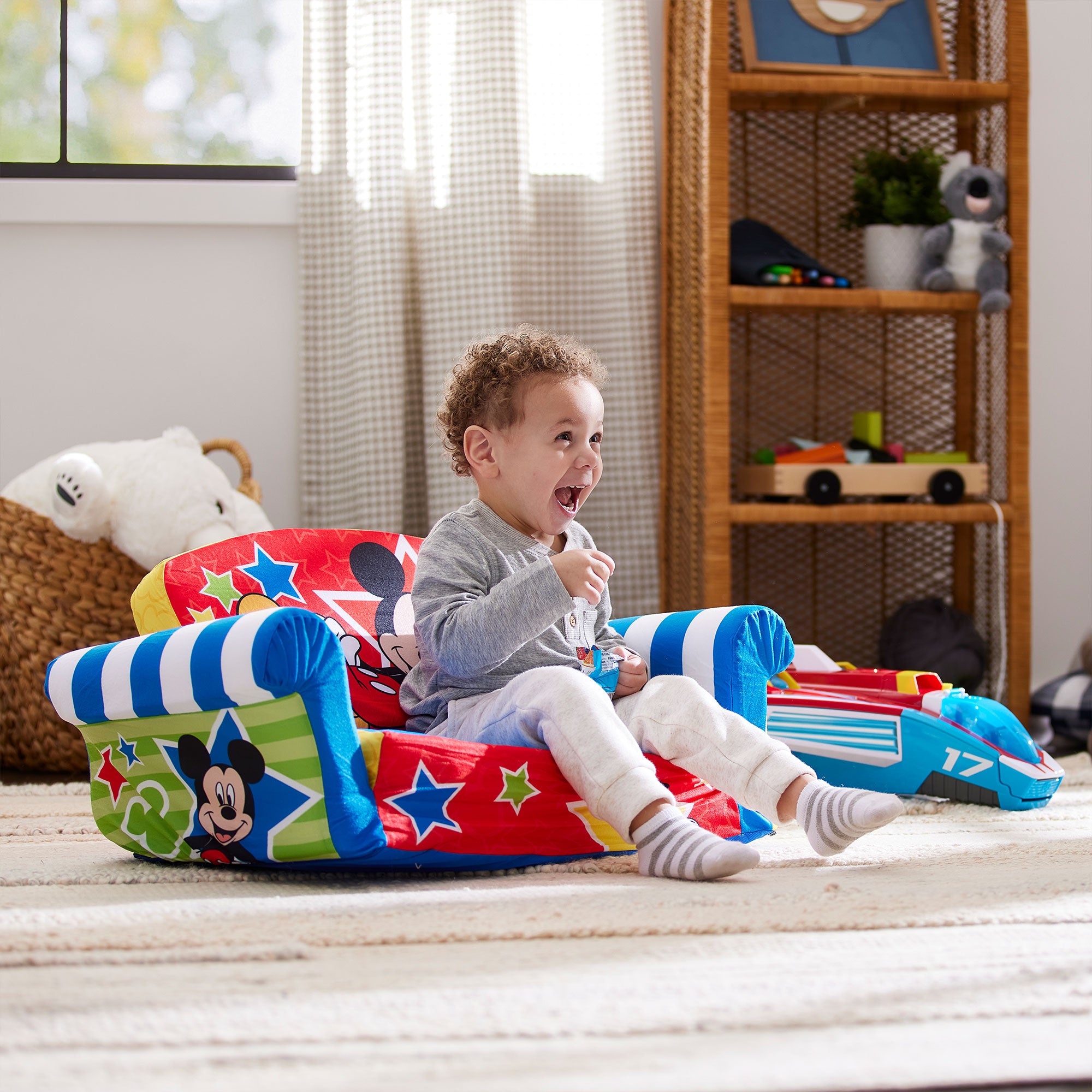 Marshmallow Furniture Children's 2 in 1 Flip Open Foam Kids Sofa (Open Box) - VMInnovations