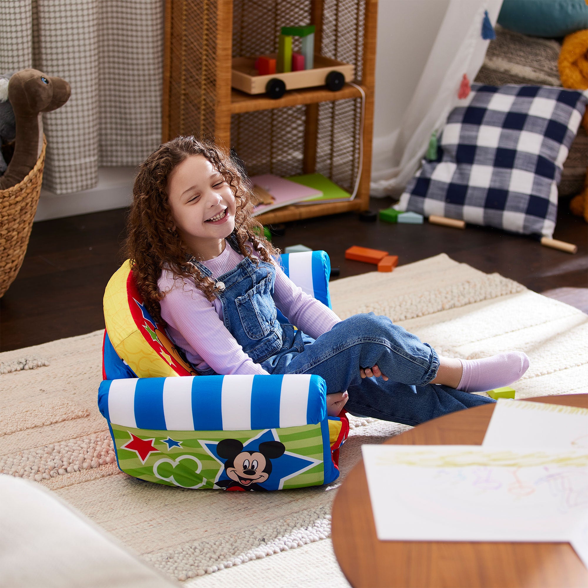 Marshmallow Furniture Children's 2 in 1 Flip Open Foam Kids Sofa (Open Box) - VMInnovations