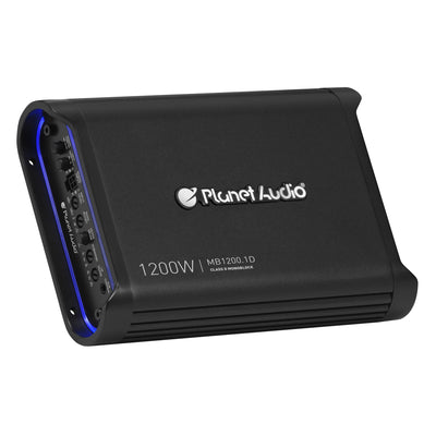 Planet Audio MB1200.1D Monoblock 1200 Watt Class D Power Car Amplifier w/ Remote - VMInnovations