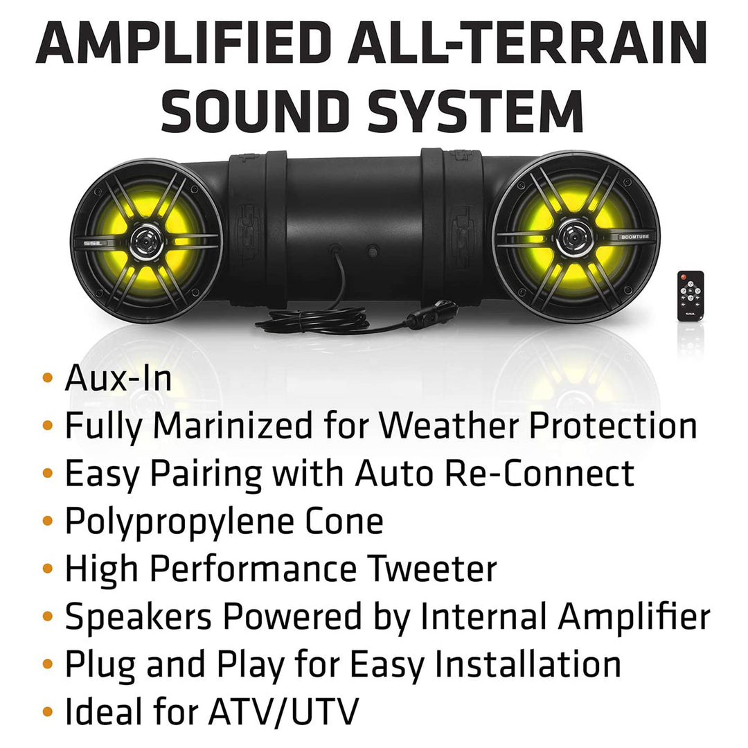 SOUNDSTORM BTB6L 6.5" 450W Bluetooth Amplified Marine UTV ATV Speaker System - VMInnovations