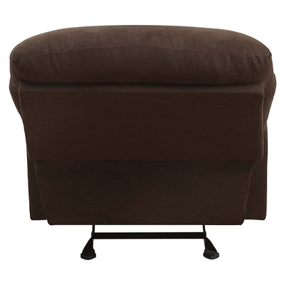 ACME Arcadia Smooth Microfiber Recliner Chair with External Handle, Chocolate