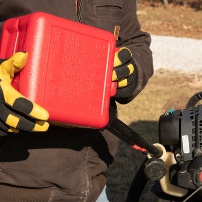 Midwest Can Company 1210 1 Gallon Gas Can Fuel Container Jugs w/ Spout (4 Pack) - VMInnovations