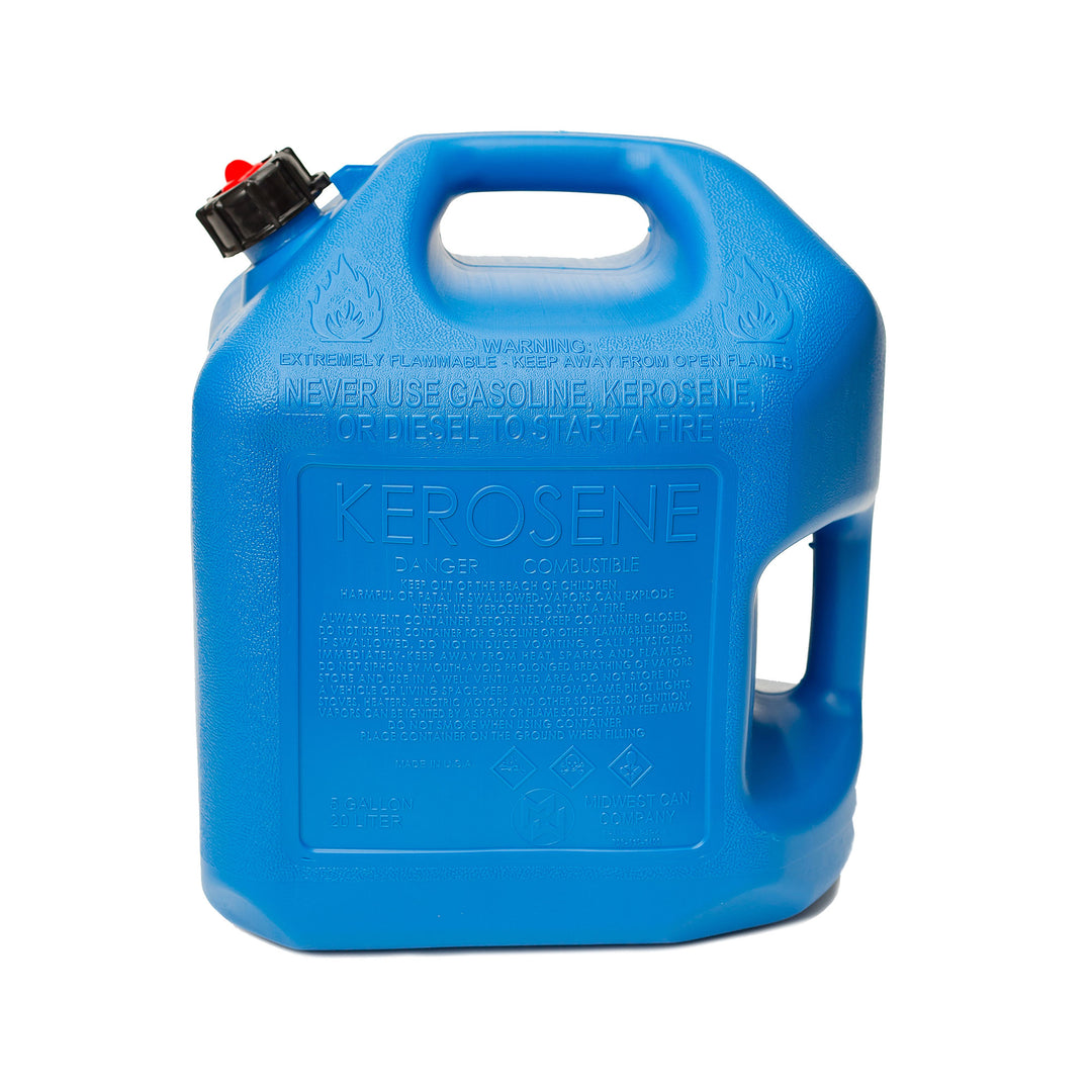 Midwest Can Company 7610 5 Gallon Kerosene Gas Can Container with Spout (4 Pack) - VMInnovations
