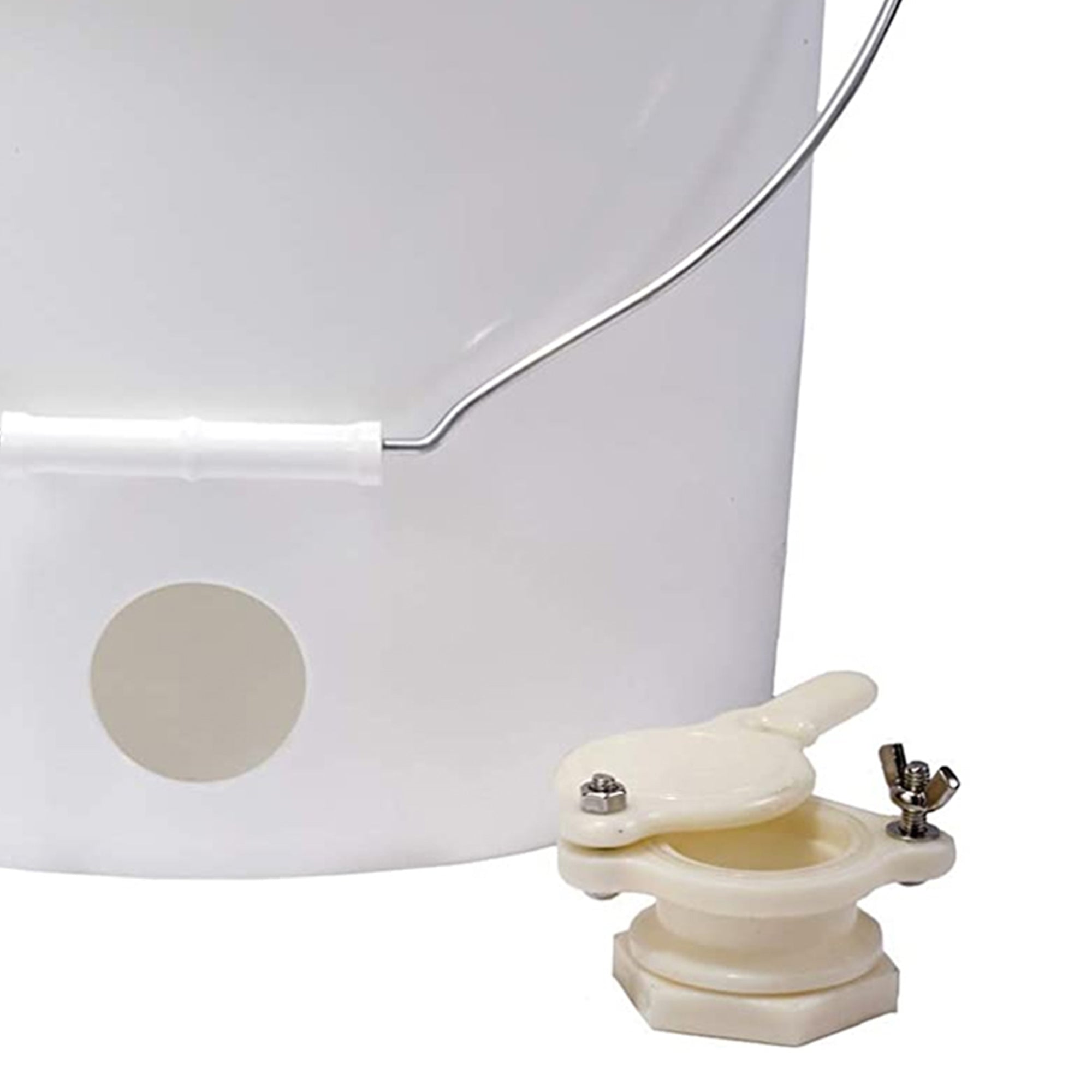 Little Giant BKT5 Plastic Honey Bucket with Honey Gate for Beekeeping, 5 Gallon - VMInnovations