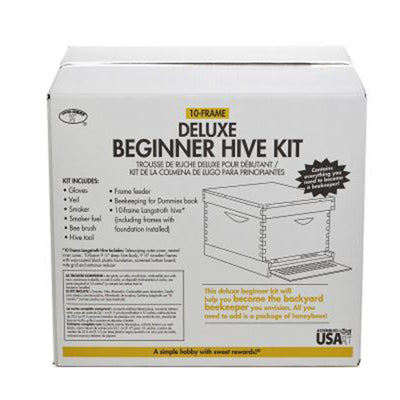Little Giant 10 Frame Medium Honey Super Beehive Brood Body Wood Box (4 Pack)