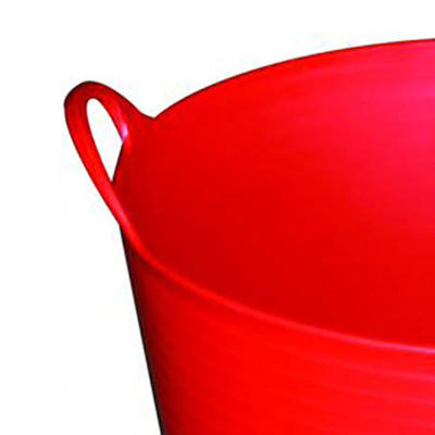 Little Giant FT11RED 11 Gal. Heavy Duty Bucket Rubber Flex Tub w/ Handles (Used)