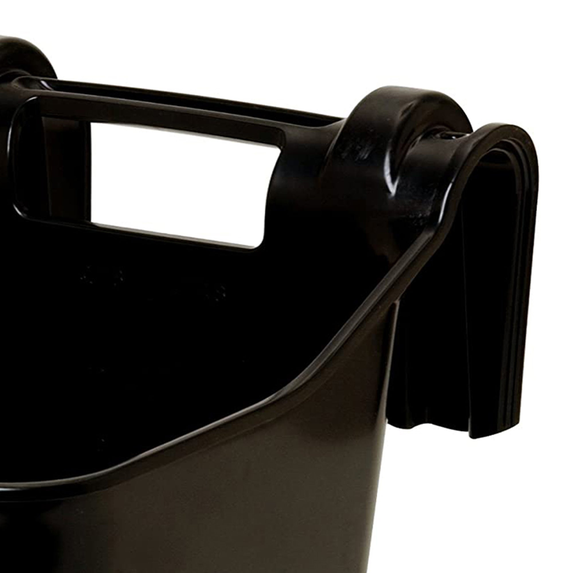 Little Giant HF12BLACK Heavy Duty 12 Quart Mountable Plastic Hook Feeder, Black - VMInnovations