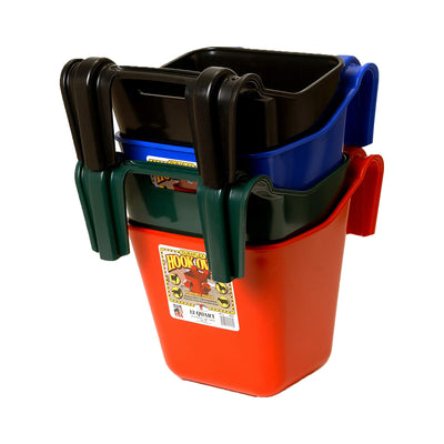Little Giant HF12BLACK 12 Quart Mountable Plastic Hook Feeder, Black (2 Pack)