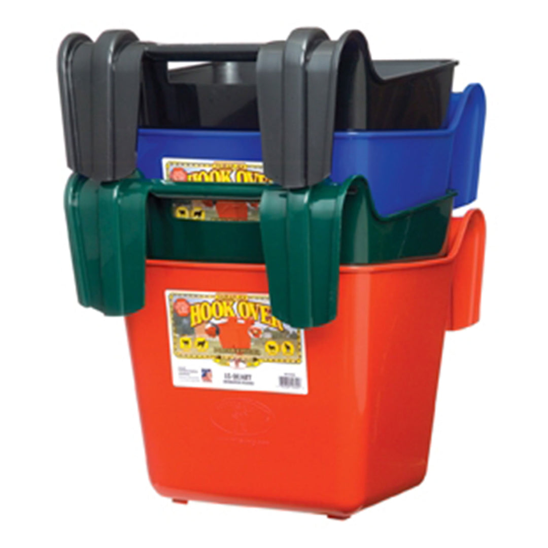 Little Giant Heavy Duty 15 Quart Mountable Plastic Hook Feeder, Black (Open Box)