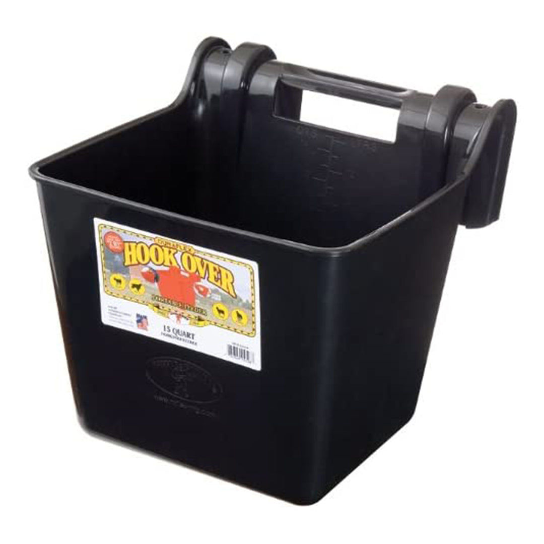 Little Giant HF15BLACK 15 qt. Mountable Plastic Hook Feeder, Black (6 Pack)