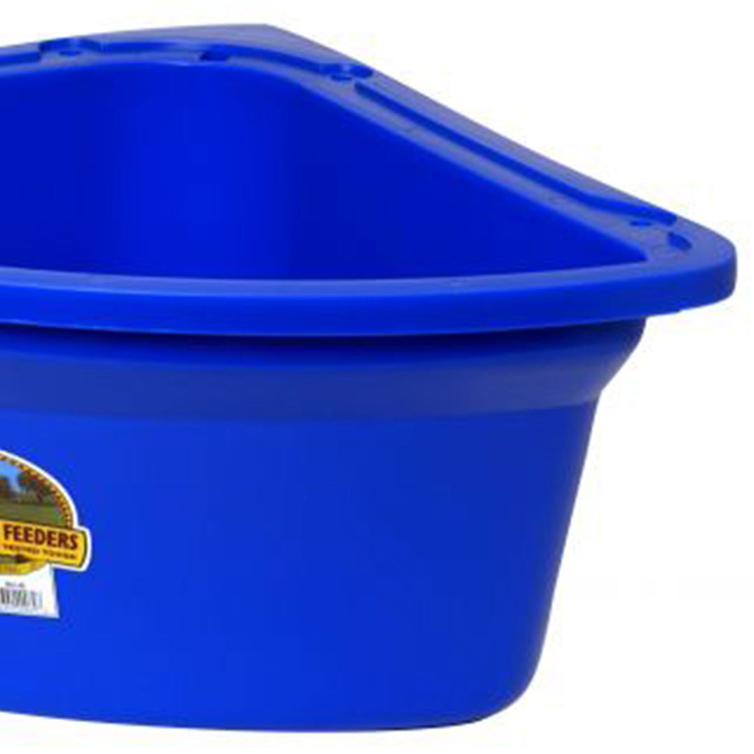 Little Giant Heavy Duty Plastic Corner Feeder Holds 6.5 Gallons, Blue (Used) - VMInnovations