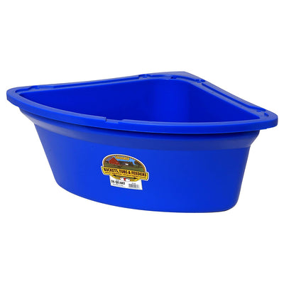Little Giant PCF6BLUE Plastic Corner Feeder Holds 6.5 gal., Blue (2 Pack)