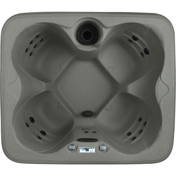 LifeSmart 4 Person Plug and Play Square Hot Tub Spa, Gray (For Parts) - VMInnovations