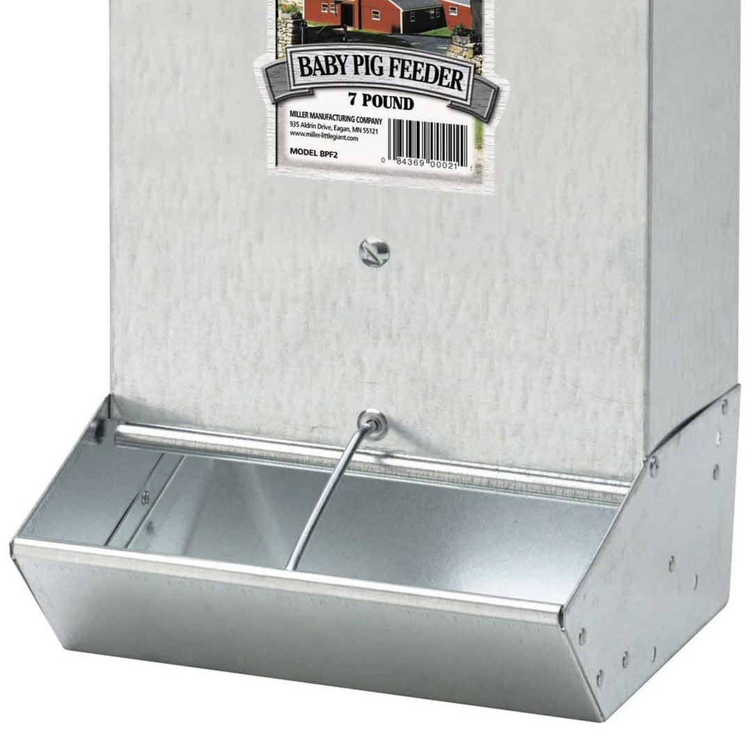 Little Giant BPF2 Mountable 2 Hole Baby Piglet Trough Feeder, 7 Pound (2 Pack)