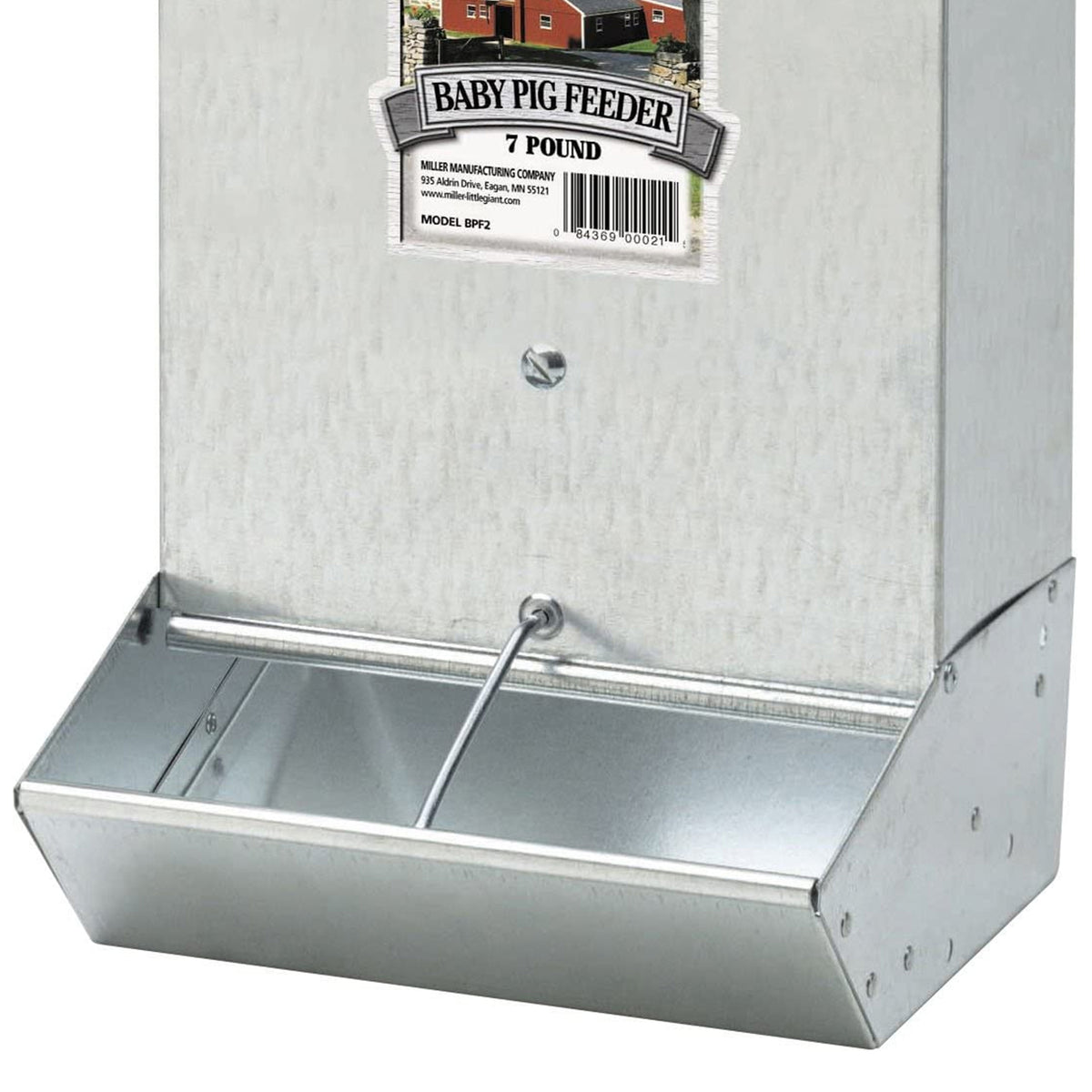 Little Giant BPF2 Mountable 2 Hole Baby Piglet Trough Feeder, 7 Pound (2 Pack)