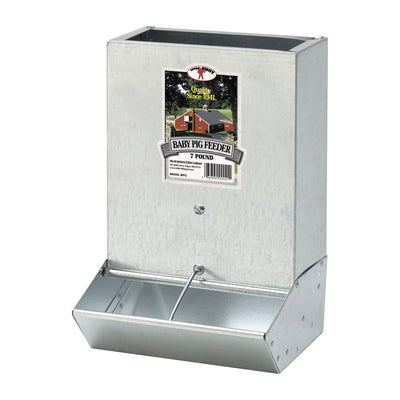 Little Giant Mountable 2 Hole Baby Piglet Trough Feeder, 7 Pound Capacity (Used) - VMInnovations