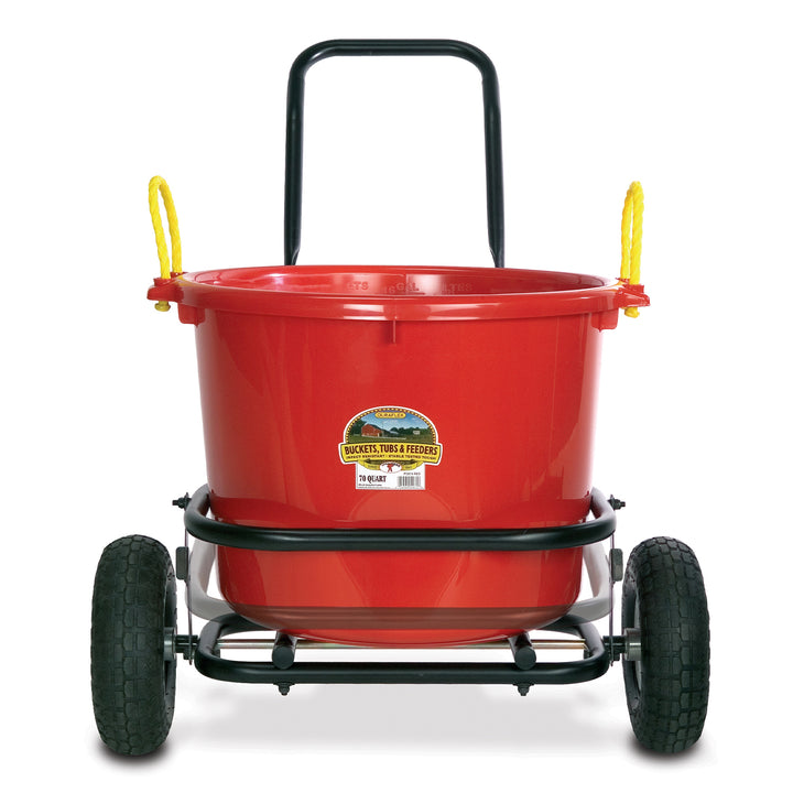 Miller Manufacturing Company CA500 Multipurpose Muck Cart 70 Quart Tubs (2 Pack)