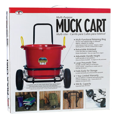 Miller Manufacturing Company CA500 Multipurpose Muck Cart 70 Quart Tubs (4 Pack)