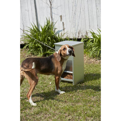 Little Giant Dry Food Automatic Steel Dog Feeder Chow 25 Pound Capacity (Used) - VMInnovations