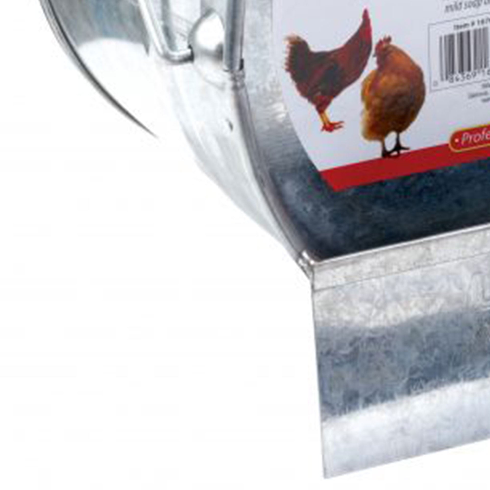 Little Giant 1-Gallon Galvanized Steel Poultry Bucket Waterer w/ Built-In Handle - VMInnovations
