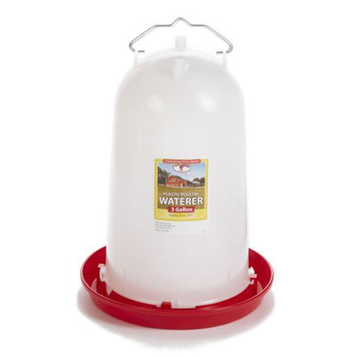 Little Giant 3-Gallon Heavy-Duty Plastic Gravity Fed Poultry Waterer (4 Pack)