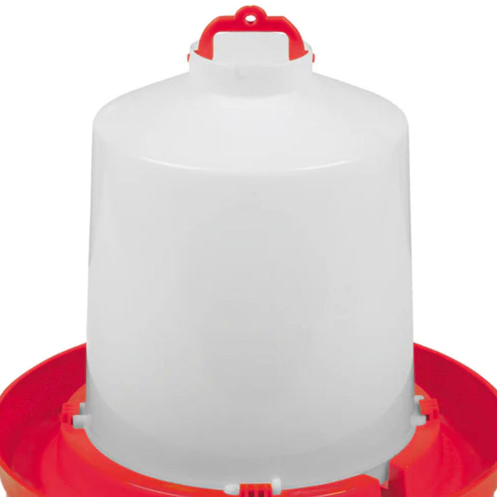 Little Giant DBW2 Deep Base Poultry Waterer for Chickens & Birds, Red, 2 Gallon