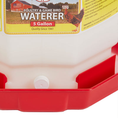 Little Giant PPF5 5 Gallon Capacity Automatic Poultry Waterer for Chickens(Used)