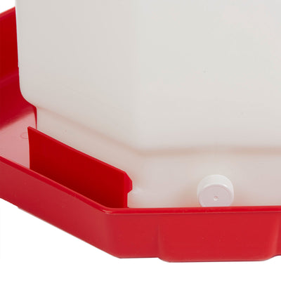 Little Giant PPF7 7 Gallon Capacity Poultry Waterer for Chickens, Red (Open Box) - VMInnovations