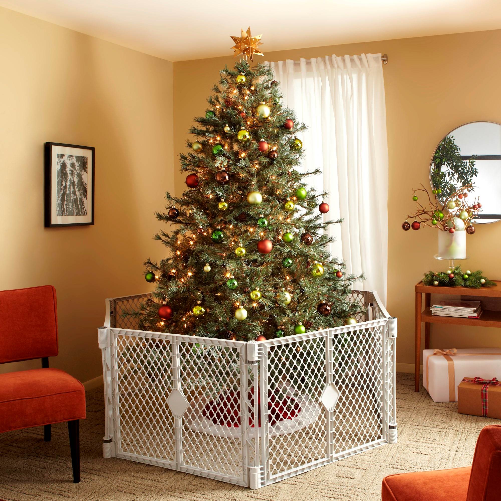 North States Superyard Baby Gate Enclosure + Folding ABC Baby Toddler Play Mat - VMInnovations