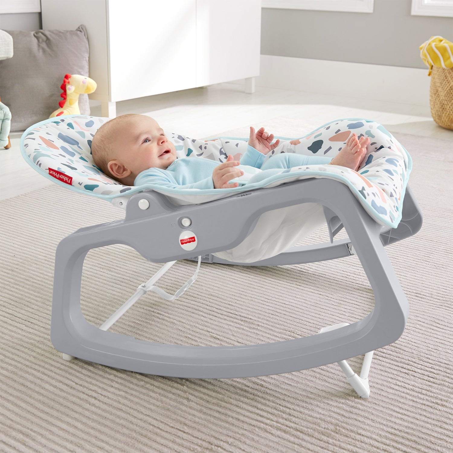 Fisher Price GKH64 Infant to Toddler Portable Baby Seat Rocker, Pacific Pebble (For Parts)
