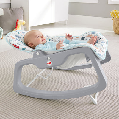Fisher Price GKH64 Infant to Toddler Portable Baby Seat Rocker, Pacific Pebble
