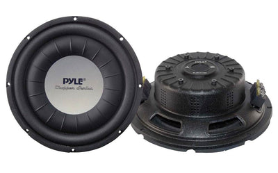 PYLE PLWCH10D 10" 1000W Slim/Shallow Mount Car Audio Subwoofer Sub Woofer DVC