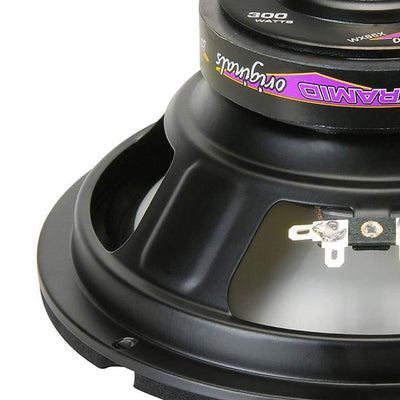 Pyramid WX Original Series 8 Inch 300 Watt Car Audio Subwoofer (2 Pack) | WX85X