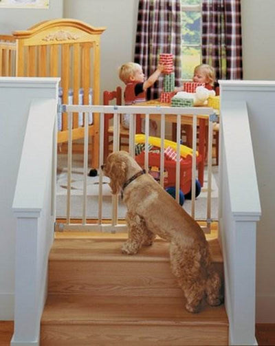 NORTH STATES Wood Stairway Swing Baby Safety Pet Gate