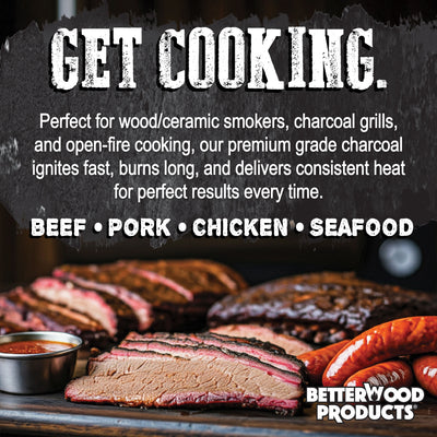 Betterwood Products 3317 100% All Natural Hardwood Lump Charcoal, 17.6 Pounds - VMInnovations