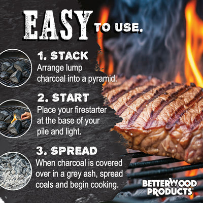 Betterwood Products 3317 100% All Natural Hardwood Lump Charcoal, 17.6 Pounds - VMInnovations