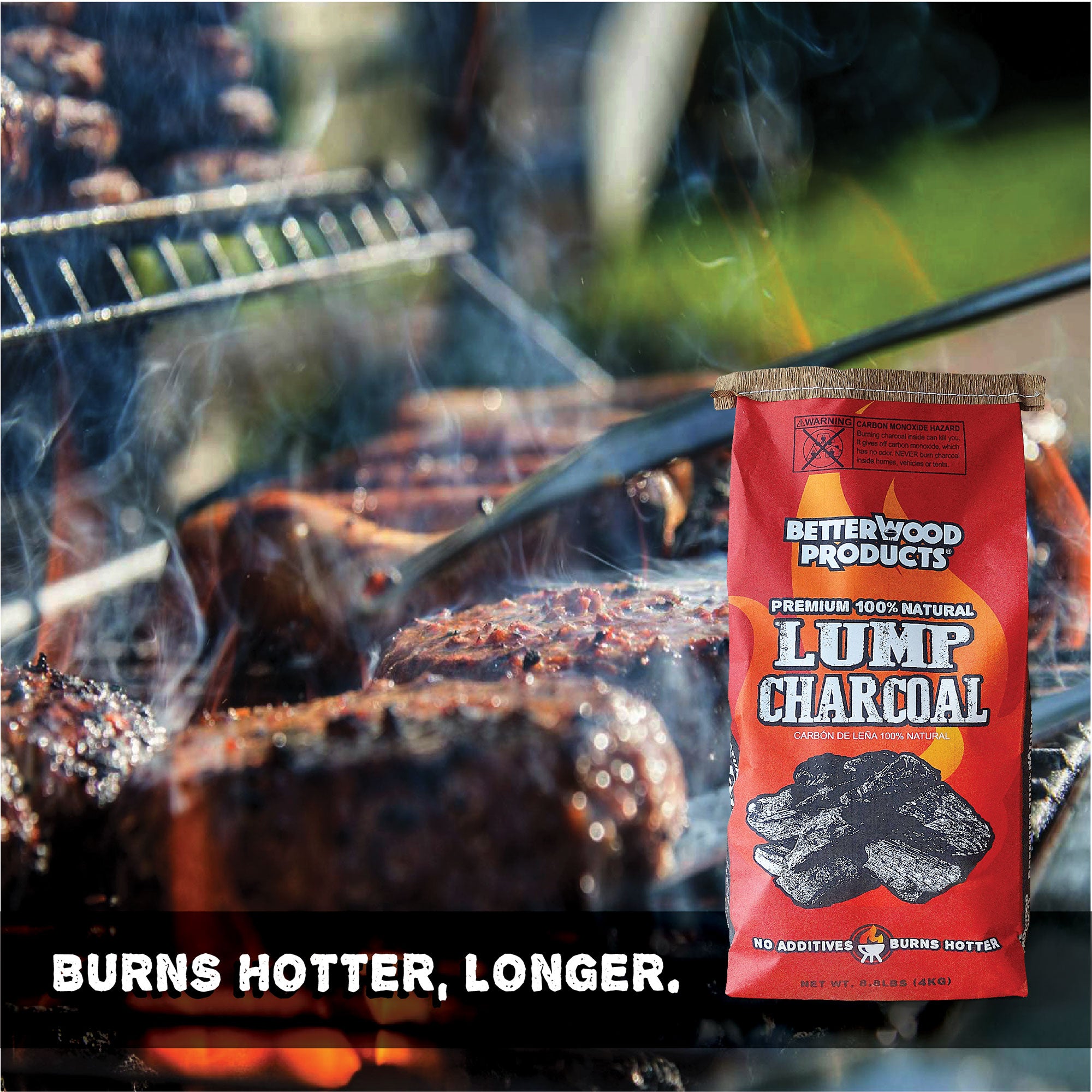 Betterwood Products 3317 100% All Natural Hardwood Lump Charcoal, 17.6 Pounds - VMInnovations