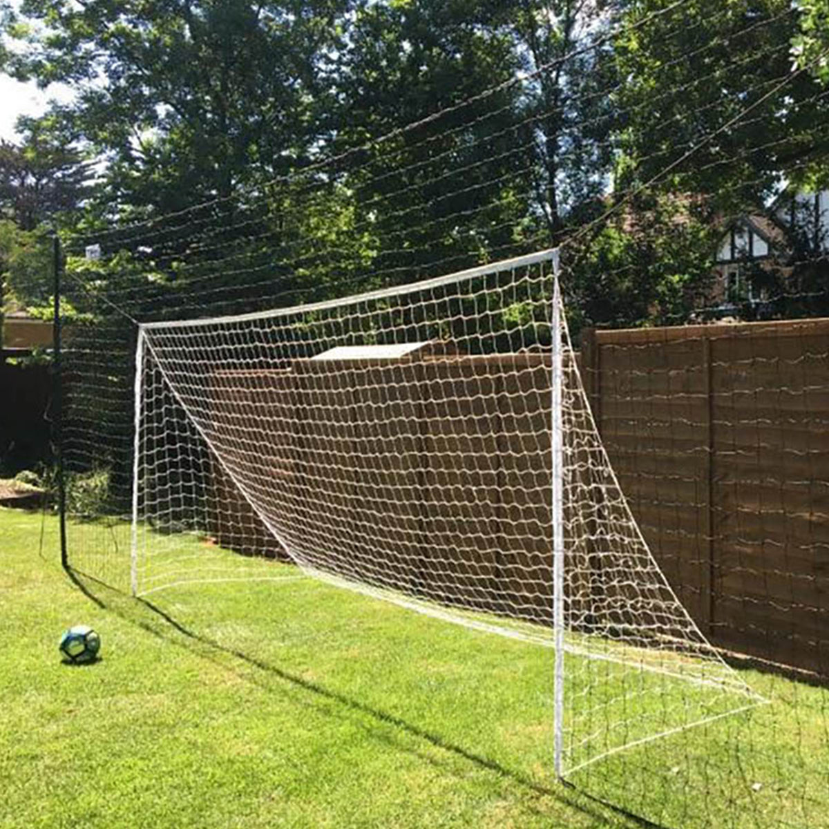 Open Goaaal JX-OGFL2 Soccer Practice Net Rebounder Backstop with Goal, Large