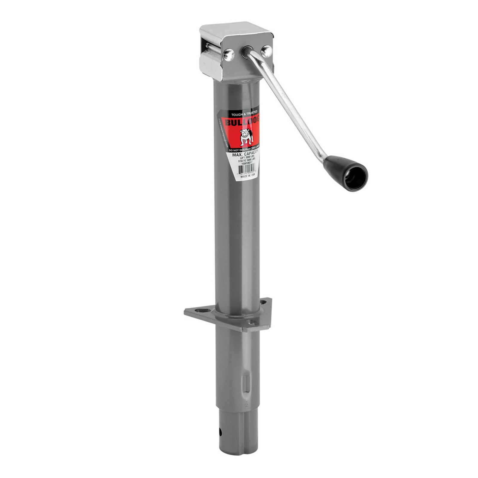 Bulldog A-Frame 3000 lb Capacity Ground Retracted 13 Inch Travel Trailer Jack - VMInnovations